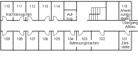 Erstes Obergeschoss Neubau