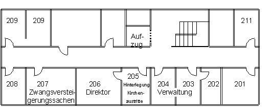 Zweites Obergeschoss Neubau