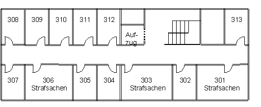 Drittes Obergeschoss Neubau