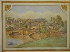 historische Wupperbrücke in Opladen